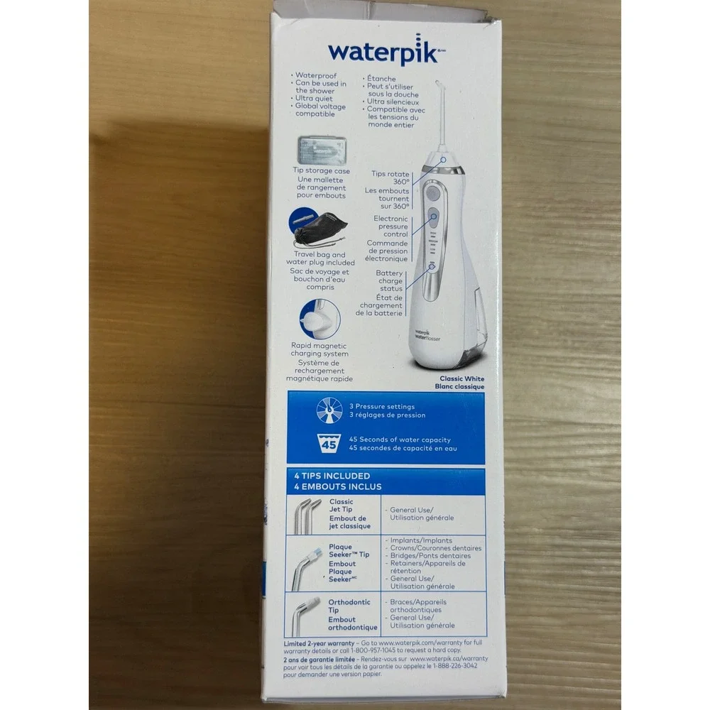 Waterpik Cordless Advanced Water Flosser  WP-560CD Unisex NEW Factory Sealed